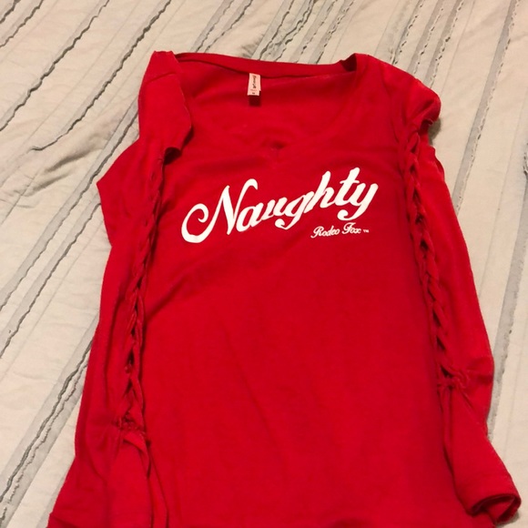 Red long sleeve tee - Picture 2 of 2
